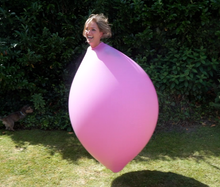 Load image into Gallery viewer, Maria in pink climb-in balloon
