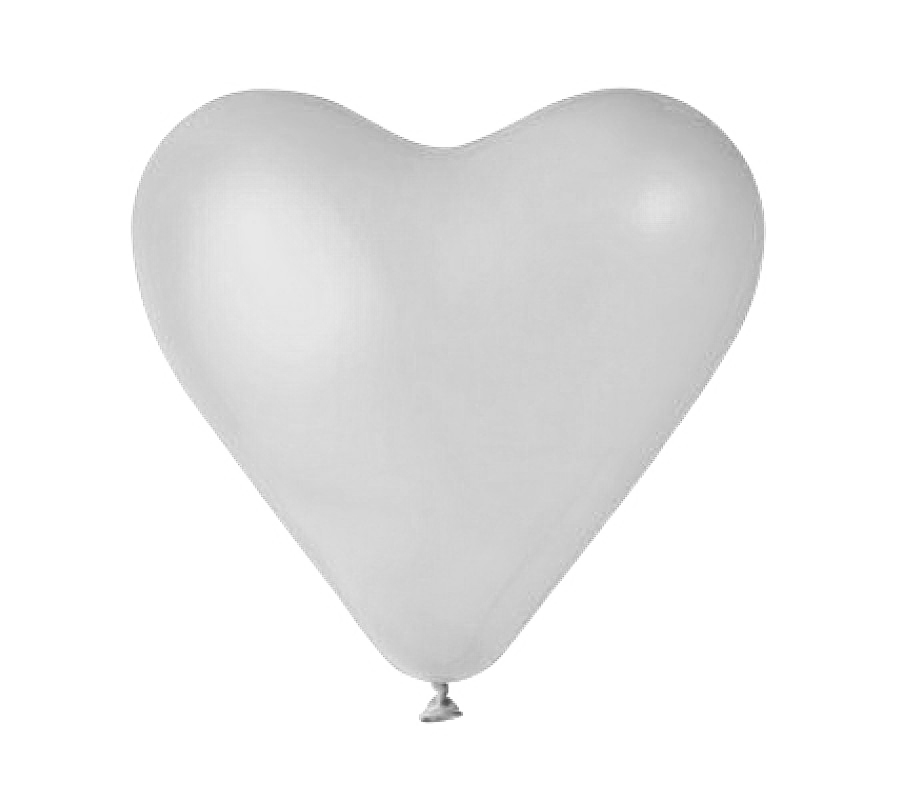 Grote latex hartballon 20 inch (50 cm).